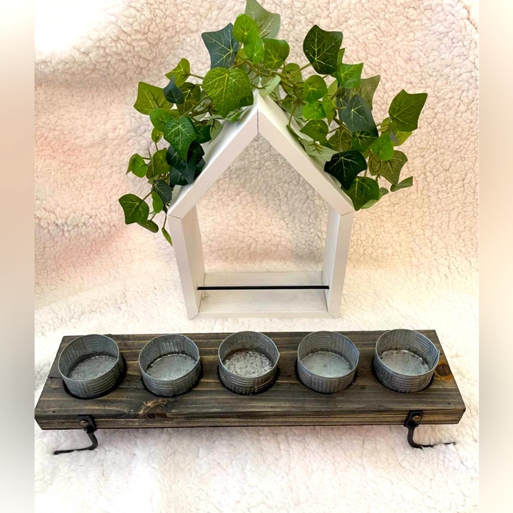 Gold Canyon Farmhouse candle holder